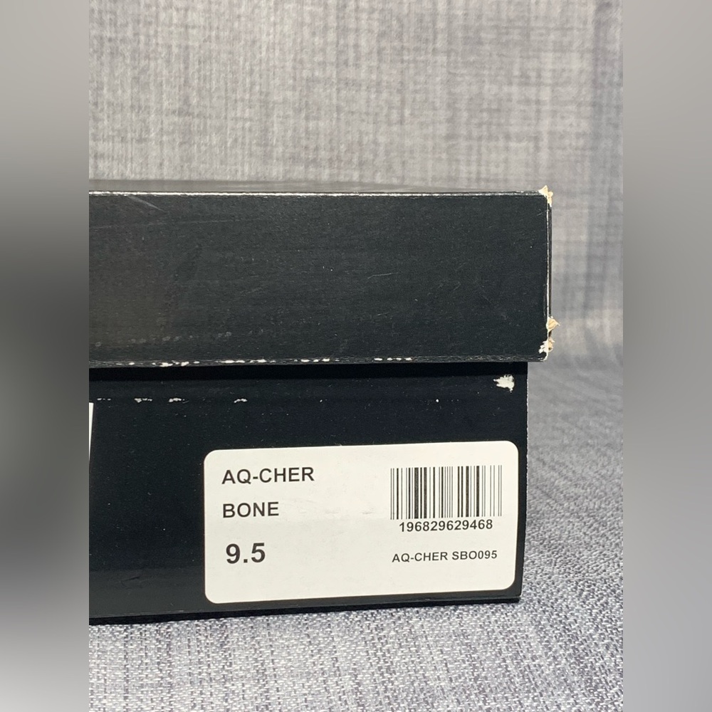 AQUA Cher Ankle Strap Platform High Heel Sandals Ivory Size 9.5 - Picture 7 of 7